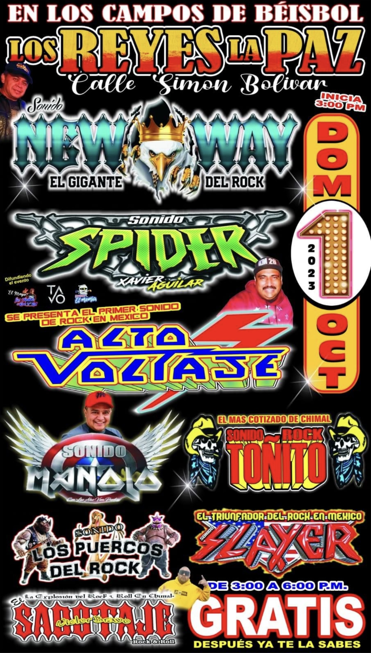 Gran evento sonidero en Los Reyes 1 Oct 2023 image 1